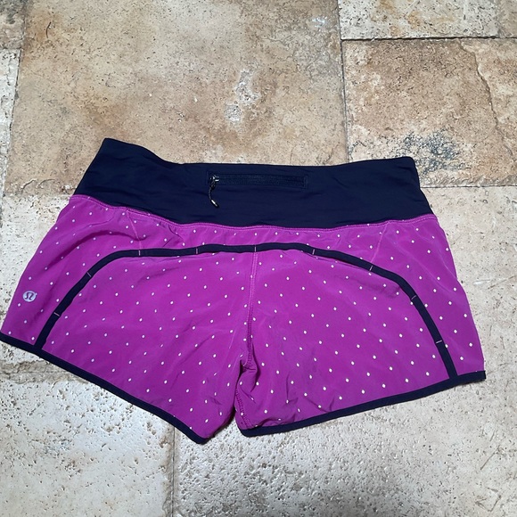 Lululemon speed shorts Nightfall Reflective size 6 violet - Picture 2 of 4